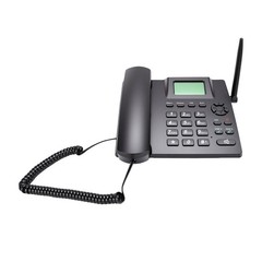 Cordless Landline Phone Dual SIM Multifunction For Home Black Easy To Use