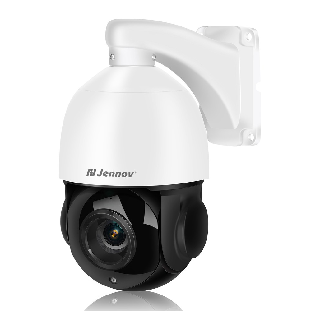 Jennov 4K 8MP 30X Zoom PoE Security Camera PTZ Auto Tracking Outdoor 2-Way Audio