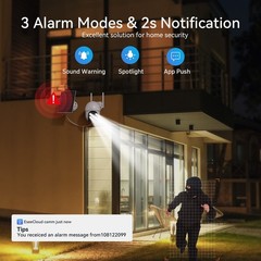 4MP Solar Security Cameras Outdoor Wireless 4-Cam Kit 2-Way Audio Night Vision