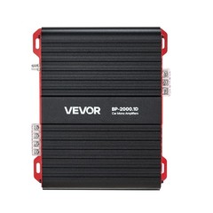 VEVOR Monoblock Car Amplifier Class D Subwoofer Amplifier 2000W RMS 1/2/4 Ohm