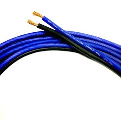 25 ft TRUE 10 Ga OFC AWG BLUE/BK Sky High Car Audio Speaker Wire Home Audio