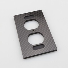117*70 Carbon Fiber Power outlets cover wall plate, Duplex Receptacle face plate