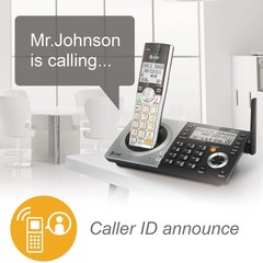AT&T CL83507 DECT 6.0 5 Handset Cordless Phone System Answering Machine NOB
