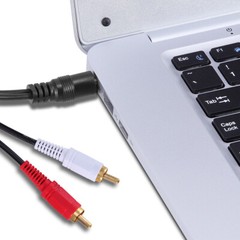 3.5mm to RCA Cable 2RCA to AUX Cord 2-RCA to 3.5mm Adapter Stereo Audio Y-Cable