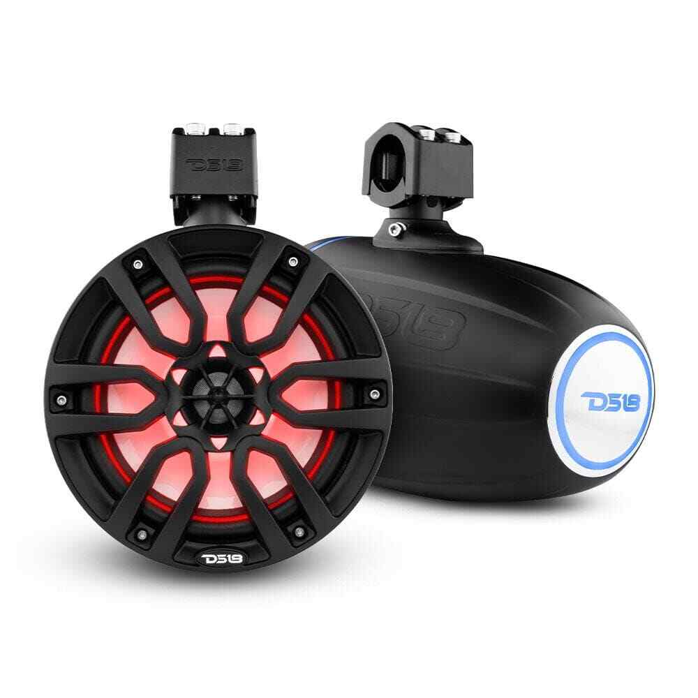 DS18 Hydro NXL-X8TP/BK 8″ Marine Tower Speaker 375 W Max 125 W RMS 4 Ohms (Pair)