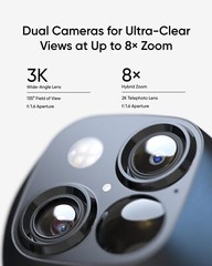 eufy SoloCam S3 Solar Wireless Security Camera 360°PTZ 3K Dual-Cam Night Vision