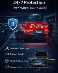 CardiVox A21 3 Ch Dash Cam 4K+2.5K+2.5K Sony STARVIS 2 GPS WiFi ADAS 256GB