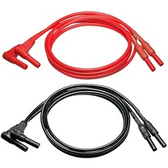 Right-Angle Banana Plug to Female Jack Meter Test Lead Extension – 4mm – Heavy