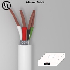 SECURITY WIRE BURGLAR ALARM 22/4 BARE COPPER OFC CABLE 500FT UL CL2/3 CERTIFIED