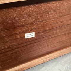 2 Vintage Solid Wood Media Storage Box Case Hand Rubbed Oiled Lot of 2