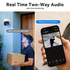 TMEZON 8MP 4K 10CH 12” Monitor Wireless WIFI Security Camera System Audio 1TB