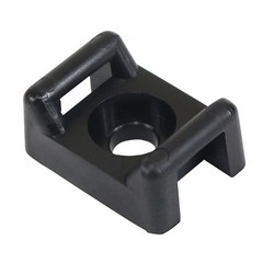 Pacer Screw Down Cable Tie Mount – #10 Screw Mount Method – Black – 100 Pack [CT