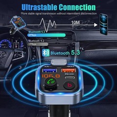 Bluetooth Car FM Transmitter MP3 Player Hands free Radio Adapter Kit USB Charger