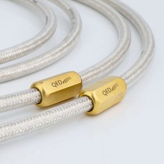 QED 75 Ohm OCC Silver Plate HiFi RCA Cable AMP Audio Signature Interconnect Cord