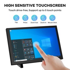 Hosyond 10.1 Ips Lcd Capacitive Touchscreen Monitor Hdmi Display 1280X800 For