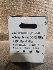 Five Star RG59 500 ft Siamese Combo CCTV Coaxial Video Power Cable Black – 20AWG
