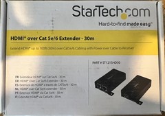 StarTech ST121SHD30 HDMI over Cat5e/6 Extender 30m 100ft – Tested Working