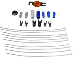 Rockville RMWK8 8 AWG Gauge Waterproof Marine Amplifier/Amp Install Wire Kit