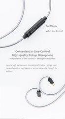 Multipurpose Microphone Cable 3.5mm Earphone Upgrade Cable Microphone 0.78mm-…