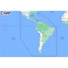 C-MAP DISCOVER Chart Central & South America & Caribbean Coastal Map MicroSD/SD