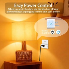 15A Energy Monitoring Wi-Fi Smart Plug – Voice Command Enabled, Compact Design