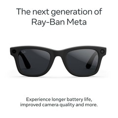 Ray‑Ban Meta Wayfarer Gen 2 RW4012 Gloss Black Smart Glasses Clear Lens Good