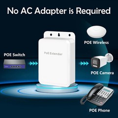 5-Port Outdoor PoE Gigabit Extender, 1 In 4 Out Poe Repeater With 1000Mbps, US