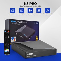 GENUINE We2uSat K3 Pro+ Android TV Box w/ Bluetooth Voice Remote & Wi-Fi 6