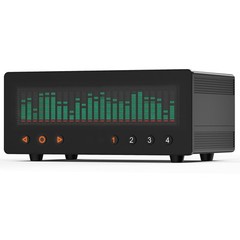 4 Channel RCA Audio Selector HiFi Splitter w/ 25-Band VFD Music Spectrum Display