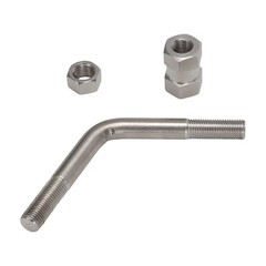 For Kenworth T680 Truck Universal CB Radio Antenna Bracket Stainless Steel Pair