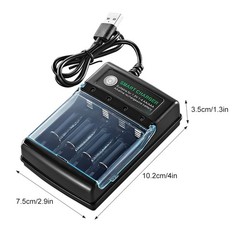 16PCS AA AAA Alkaline Batteries 3000mAh Rechargeable Battery 1.5V Smart Charger