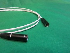 1 Ft Silver Plated TA3M Mini Tiny XLR Male to Male Audio Balanced Cable.