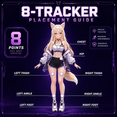 SlimeVR Compatible Full-Body Trackers 8-Pack | VRChat SteamVR FBT Kit Budget Fri