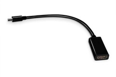 LOT Mini DisplayPort to HDMI Adapter 4K/1080P Mini DP Male to HDMI Female Black