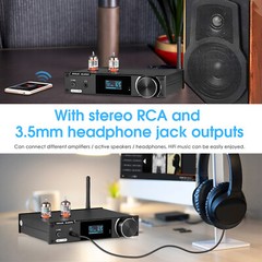 HiFi Bluetooth Tube Preamp S/PDIF USB DAC Speaker Receiver D/A Audio Converter