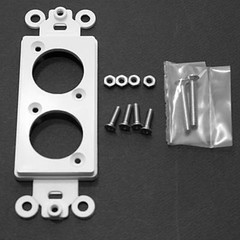 Duplex Decora insert for Neutrik “D” Series XLR Cannon or SpeakOn Paintable