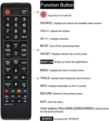 NEW Universal Remote Control for ALL Samsung LCD LED HDTV Smart TVs BN59-01199F