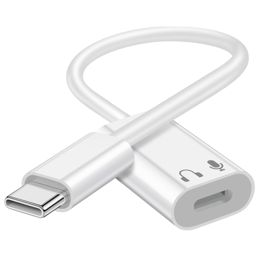 USB C to Lightning Audio Adapter, USB Type C Male to Lightning Female Earphone