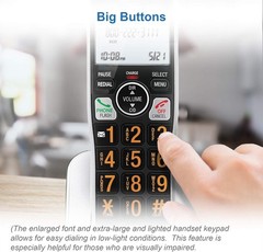BL102-2 DECT 6.0 2-Handset Cordless Phone for Home with Answering Machine, Ca…