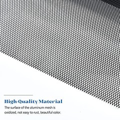 Universal Car Grill Mesh 40″ x 13″, Black-Painted 3 x 6mm Rhombic Hole black