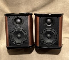 HiVi Swans Swan M-50W Bookshelf Left & Right Speaker Pair TESTED Loud Sounds