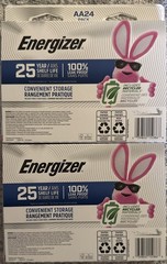 2 Energizer Ultimate Lithium AA Batteries – 24 Pack EXP 12/2050. 48 Batteries!