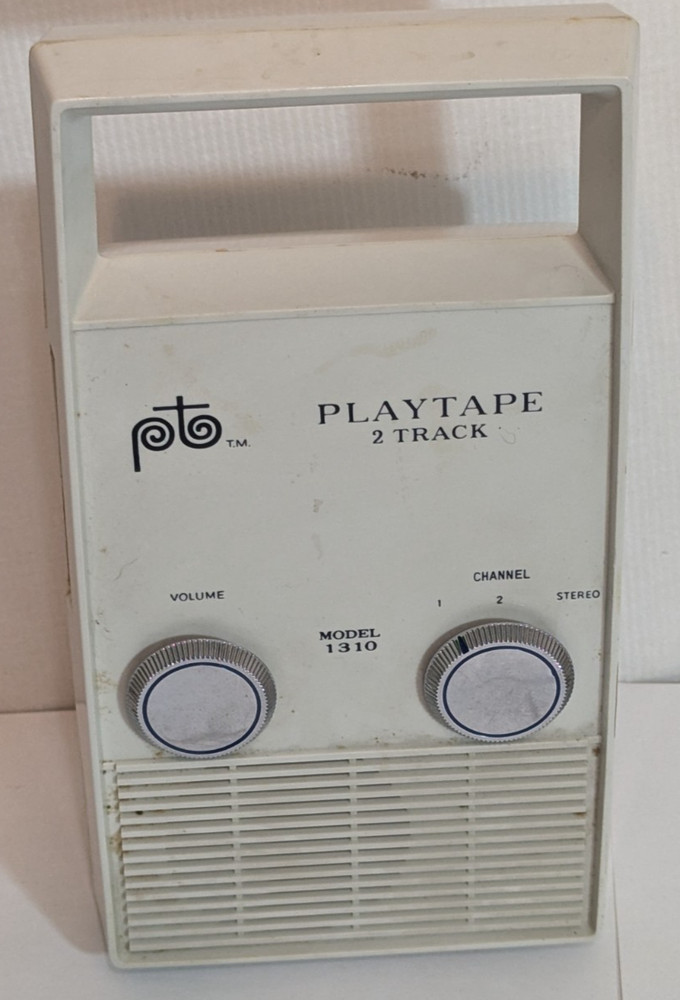 PlayTape 2 Track Player Model 1310 VTG Hong Kong Japan 1960’s Might Work No Tape
