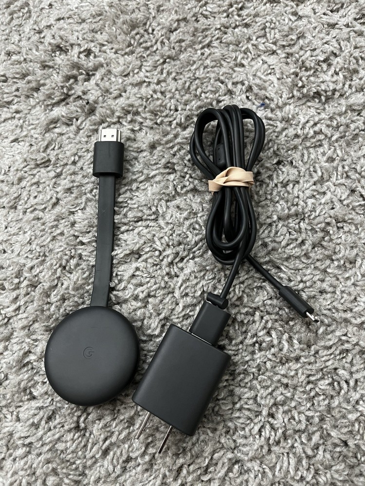 Google Chromecast 3rd Gen HD FHD 1080p Media Streamer NC2-6A5 (Tested) Works