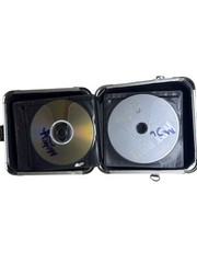 Vaultz Locking Case CD & DVD Wallet No Key Holds 24 Discs Made Vietnam W Some Cd