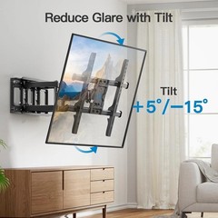 Articulating TV Wall Mount for 37-84 Inch TVs – Durable Alloy Steel Construction