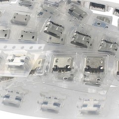 12 Types Micro USB Port Kit Female Jack Plug Connector, 5-Pin Micro USB Socke…