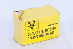 Vanco 25 Volt Line Matching Transformer 10 Watt LM-25-10 Vintage Electronic