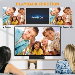 DVD Player, HDMI Region Free Players for Smart TV, 1080P Upscaling, Black