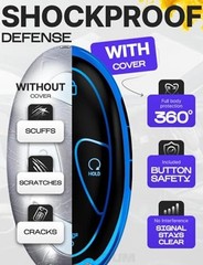 Compatible with Hyundai Key Fob Cover & Keychain | Blue & Black 7 Buttons_2
